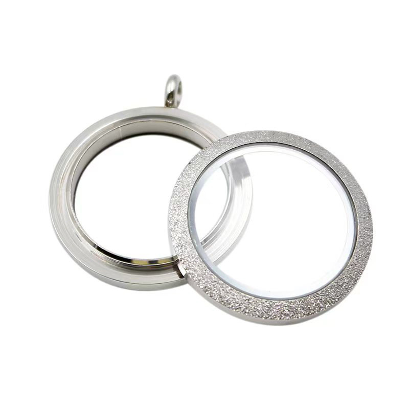 สร้อยคอ 30 มม. ธรรมดา บิด สกรู ปิด ล็อกเก็ต แก้ว ความจํา ลอย ล็อกเก็ต สําหรับ ไข่มุก เสน่ห์ ล็อกเก็ต - รูปที่ 3