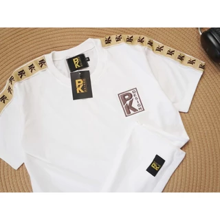 PK T-Shirt เสื้อยืดคอกลมแขนสั้น เทปแขน PK22 ผู้ชาย Man