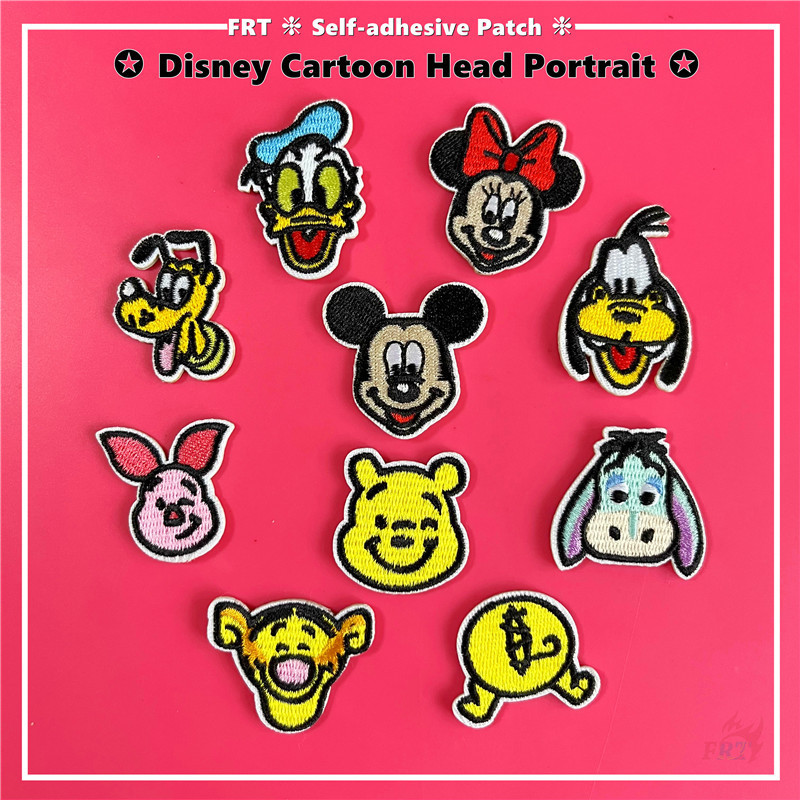 ☸ Q Head Portrait Self-adhesive Sticker Patch ☸ แผ่นแพทช์รีดติดเสื้อ สําหรับตกแต่งเสื้อผ้า 1 ชิ้น 5 ชิ้น DIY