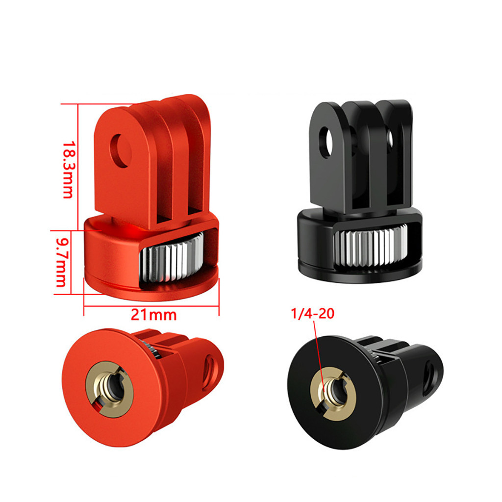 Feichao อะแดปเตอร์ขาตั้งกล้อง หมุนได้ 360 องศา 1/4 นิ้ว สําหรับ GoPro Hero 12 11 10 9 8 Insta360 One