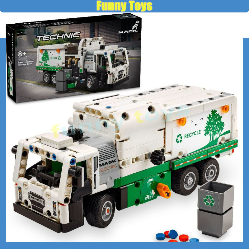ชุดเครื่องกลไก 42167 Mark LR รถบรรทุกขยะไฟฟ้า บล็อกประกอบ เครื่องประดับ ของเล่นเด็ก ผู้ใหญ่ ของขวัญเ