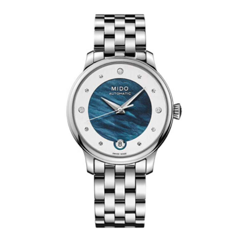 Mido/beren Saili Series M039.207.11.106.01 นาฬิกาข้อมือ เส้นผ่าศูนย์กลาง 33 มม. สําหรับผู้หญิง