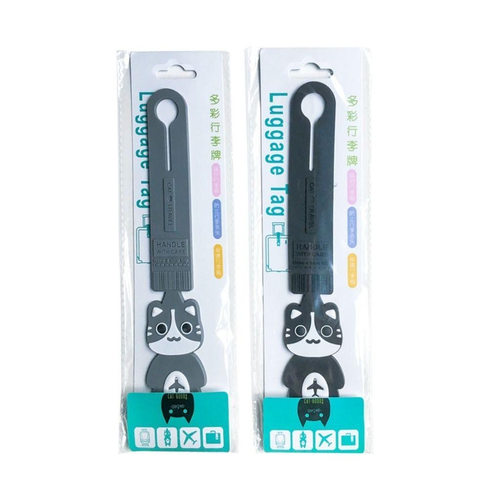 Backstagereat Travelกระเป๋าเดินทาง Tag, Cartoon Travel Accessories ป้ายห้อยกระเป๋า, Creative PVC
