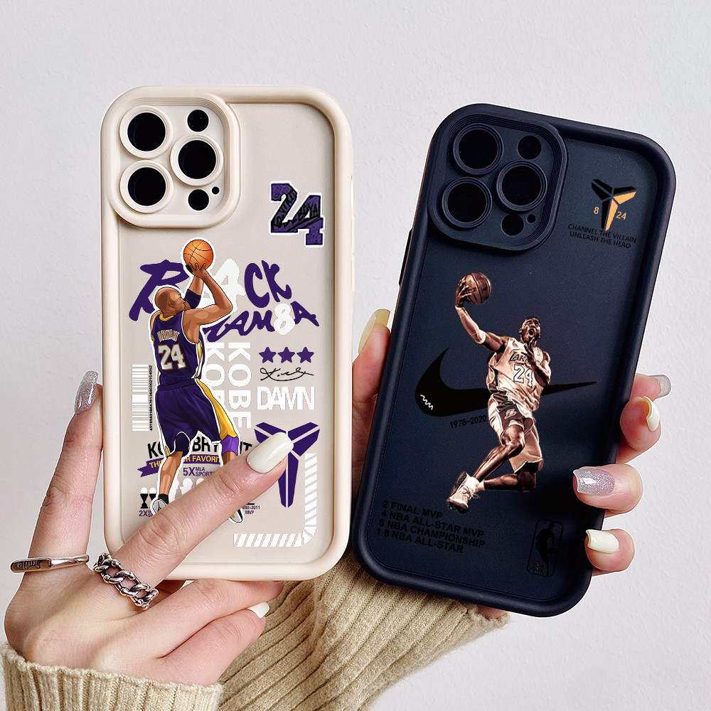 เคสโทรศัพท์มือถือแบบนิ่ม TPU กันกระแทก ลายฉลาก KOBE แฟชั่น สําหรับ iphone 15 11 12 14 13 pro max xr x 7 8 plus mini xs max se 2020