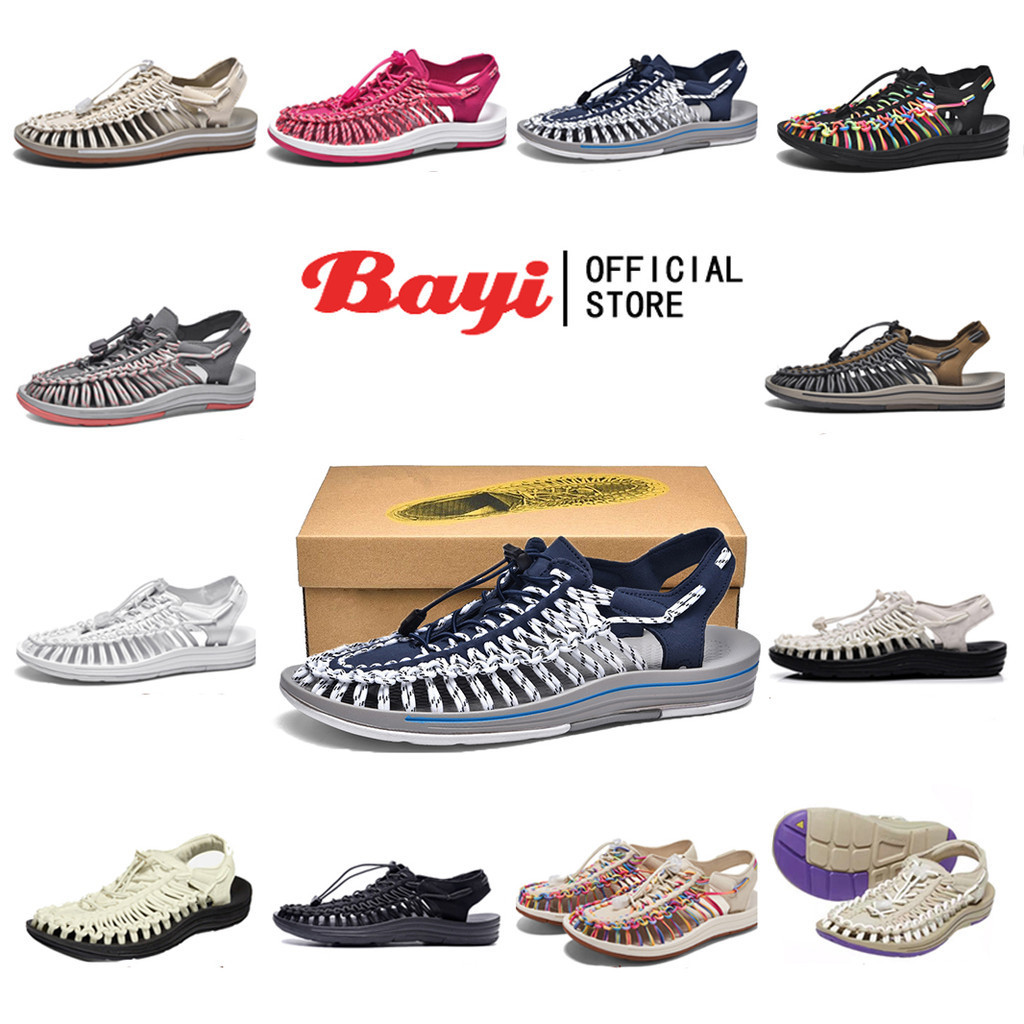 Bayi กทม. 2-3 วันถึง ทุกรูปสินค้าเป็นช็อตจริง รองเท้าแตะส้นแบนชายและหญิง รองเท้าแตะไซส์ใหญ่ 35-44