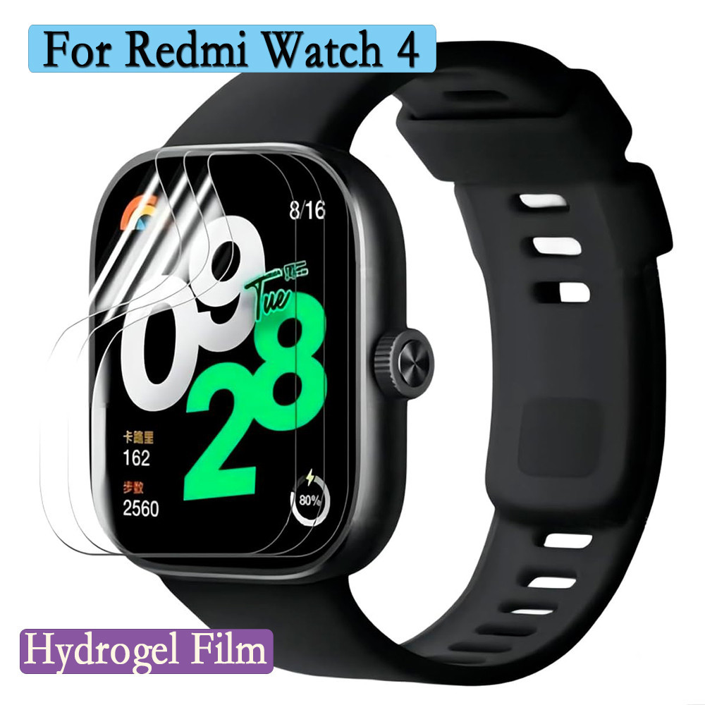 3/6 ชิ้น ฟิล์มไฮโดรเจล ป้องกัน สําหรับ Redmi Watch 4 นาฬิกา นิ่ม และใส ฟิล์ม HD ป้องกันหน้าจอนาฬิกา แบบเต็ม