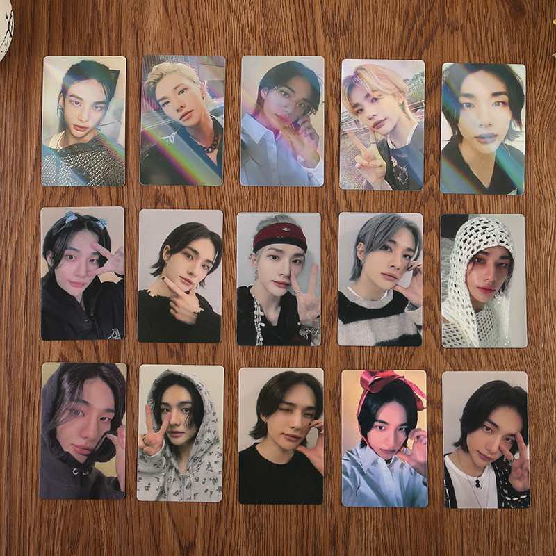 การ์ดโลโม่ โปสการ์ด รูปภาพ Stray Kids ROCK STAR Felix Hyunjin Minho I.N Han Bin Seungmin Bangchan Kpop สําหรับเด็ก ลดราคา 8-15 ชิ้น ต่อชุด