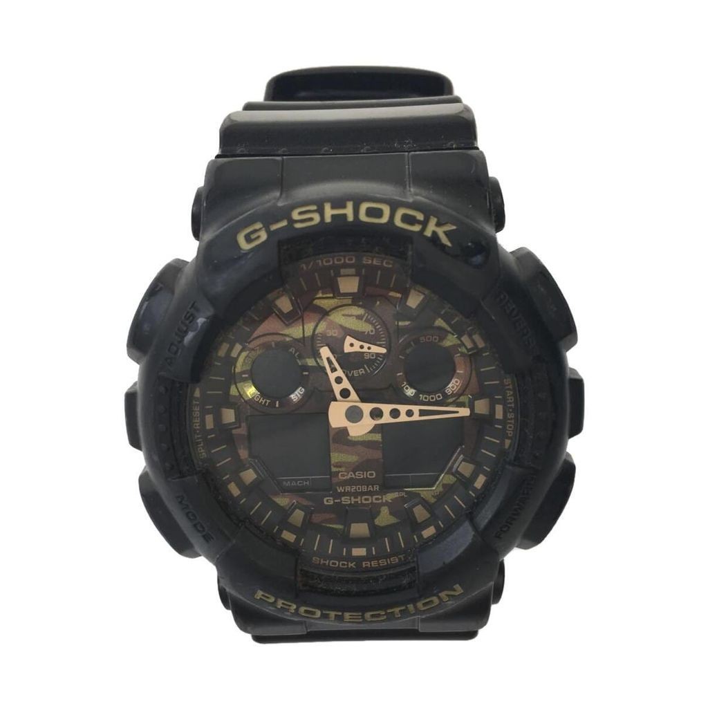 CASIO Wrist Watch Band G-Shock GA-100CF Black Men's Quartz Direct from Japan Secondhand