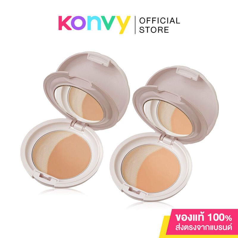 Canmake Luminous Luna Pact 8.6g แคนเมค ครีมรองพื้นเนื้อครีมบางเบาและไฮไล้ท์เนื้อฉ่ำ