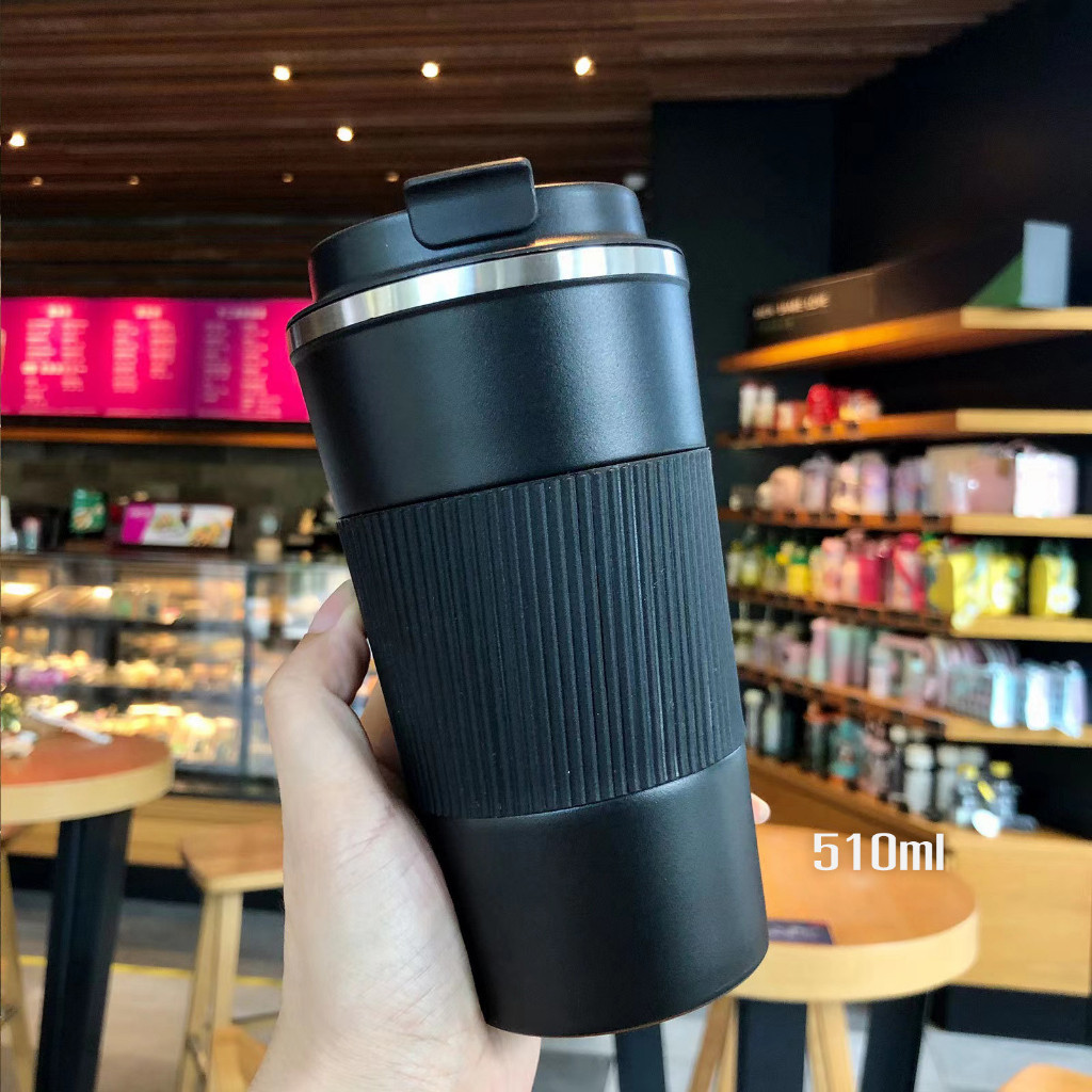 แก้วกาแฟ 500ml แก้วเก็บความเย็น เก็บความร้อนเก็บความเย็น