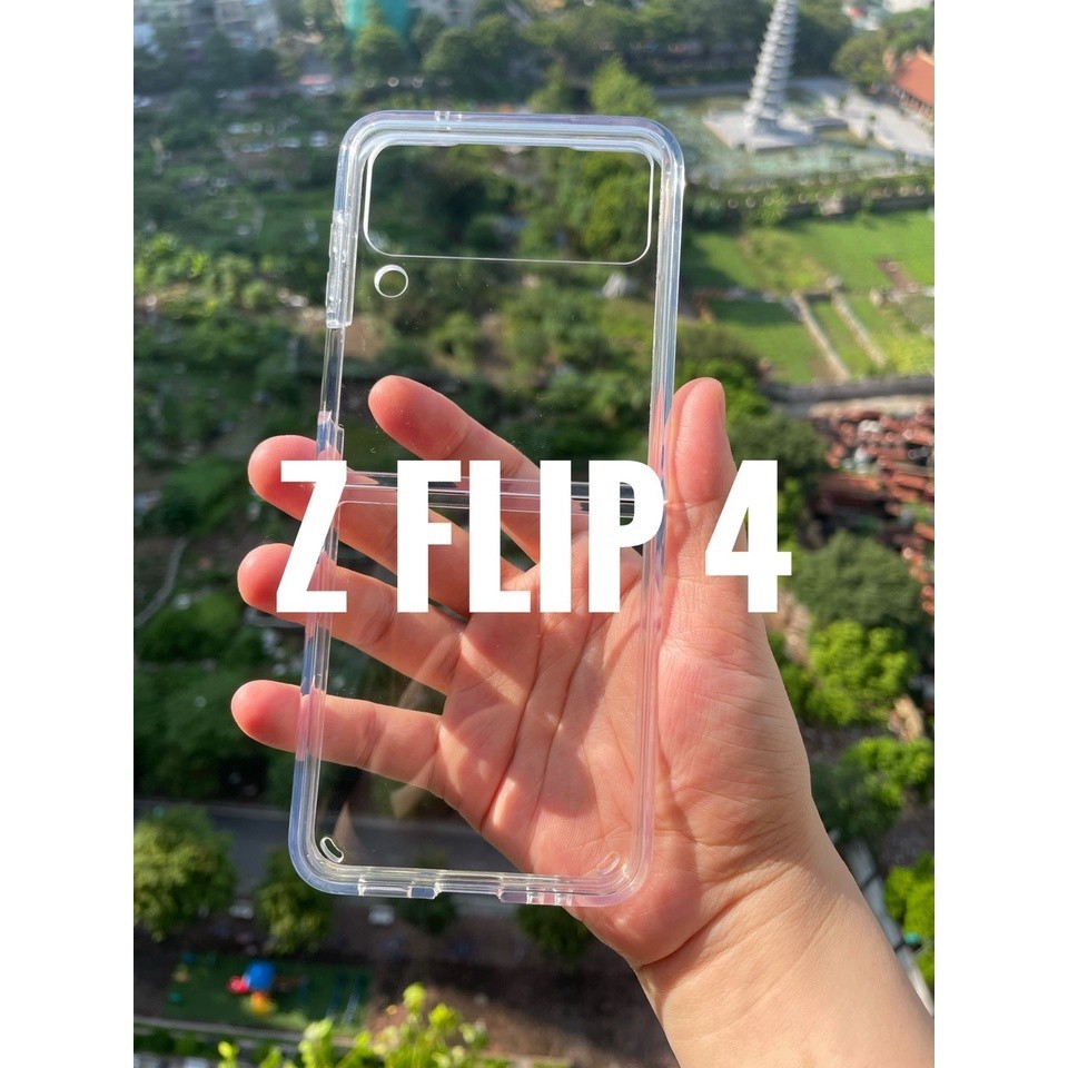 เคส Samsung Z Flip 5, Z Flip 4, Z Flip 3, Z Fold 5 แบบใส หลังแข็ง ขอบนิ่ม