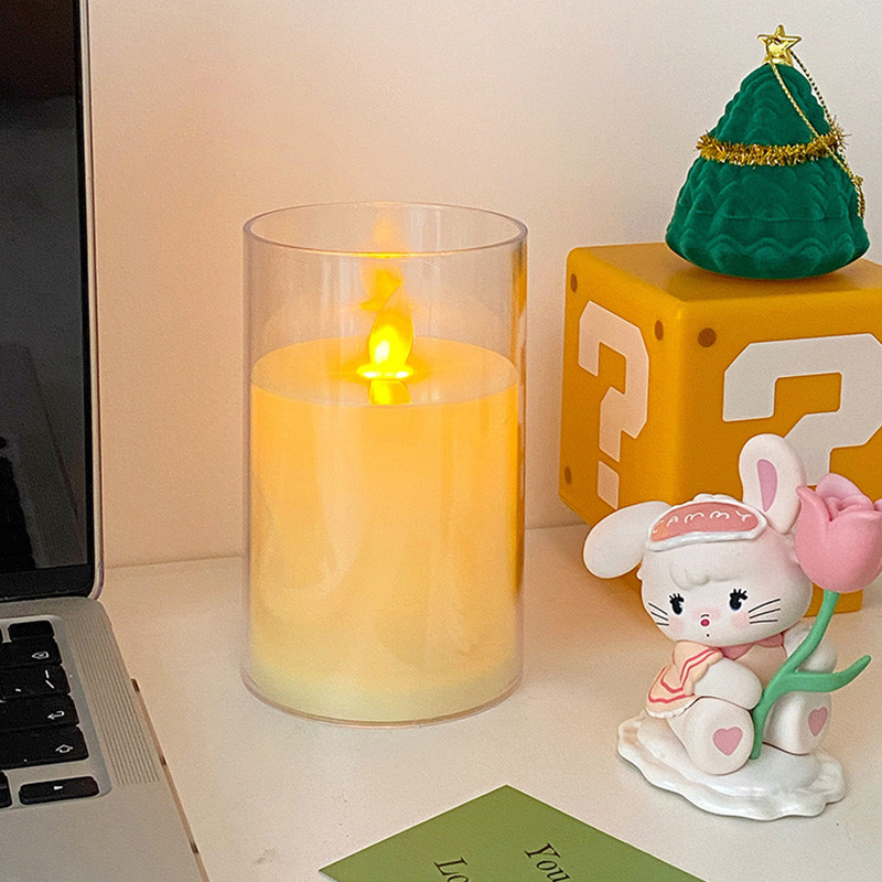 โคมไฟเทียนจําลอง LED สไตล์โรแมนติก สําหรับตกแต่งบ้าน ไฟแต่งห้อง หลอดไฟ led โคมไฟ - รูปที่ 7