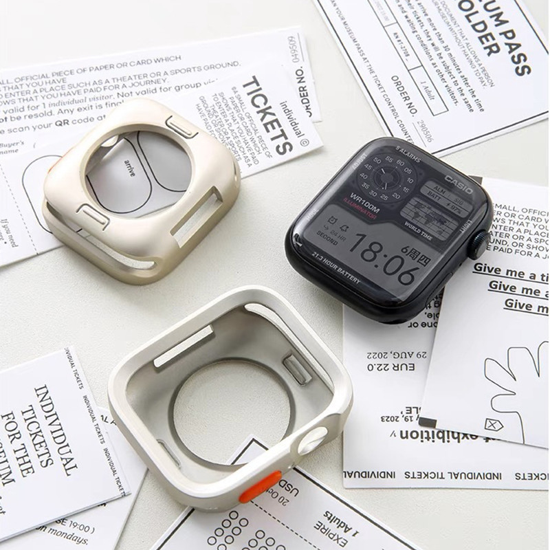 สำหรับ Apple Watch SE เคสป้องกันแบบเต็มแพ็คเกจ TPU Anti-DROP iWatch1/2/3 Frosted Feeling สีไล่ระดับสีเกราะป้องกัน - รูปที่ 4