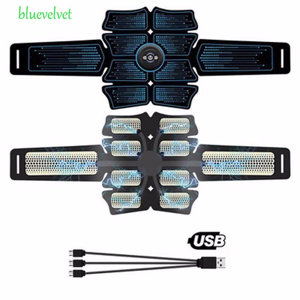 Bluevelvet เข็มขัดกระตุ้นกล้ามเนื้อหน้าท้อง ฟิตเนส บ้าน กีฬา ความบันเทิง กระตุ้นเข็มขัด เครื่องออกกําลังกายหน้าท้อง