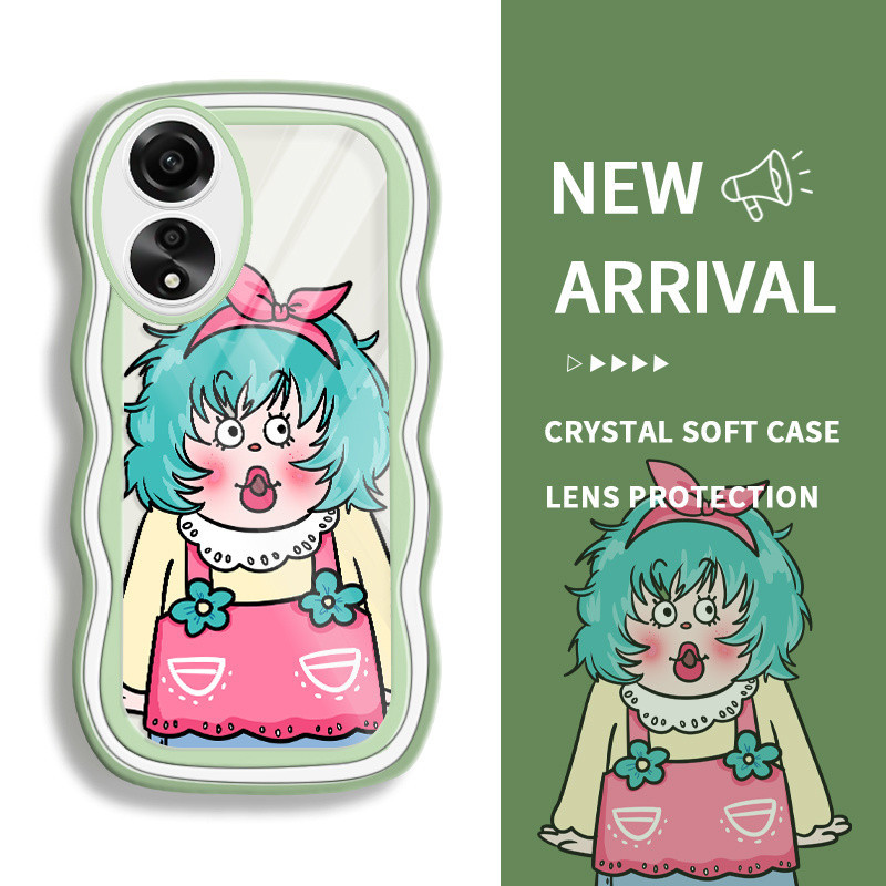 HIJAU สําหรับOppo A78 4G A78 5G A79 2017 A83 สําหรับOppoA78 OPOP A78 0PP0 CPH1729 OPปลอกHP Softcase 