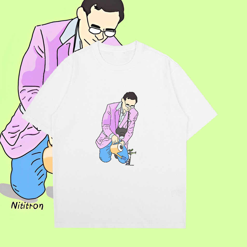 NEW เสื้อยืด ภูมิพลอดุลยเดช เสื้อยืดลำลอง สวมใส่สบาย S-5XL
