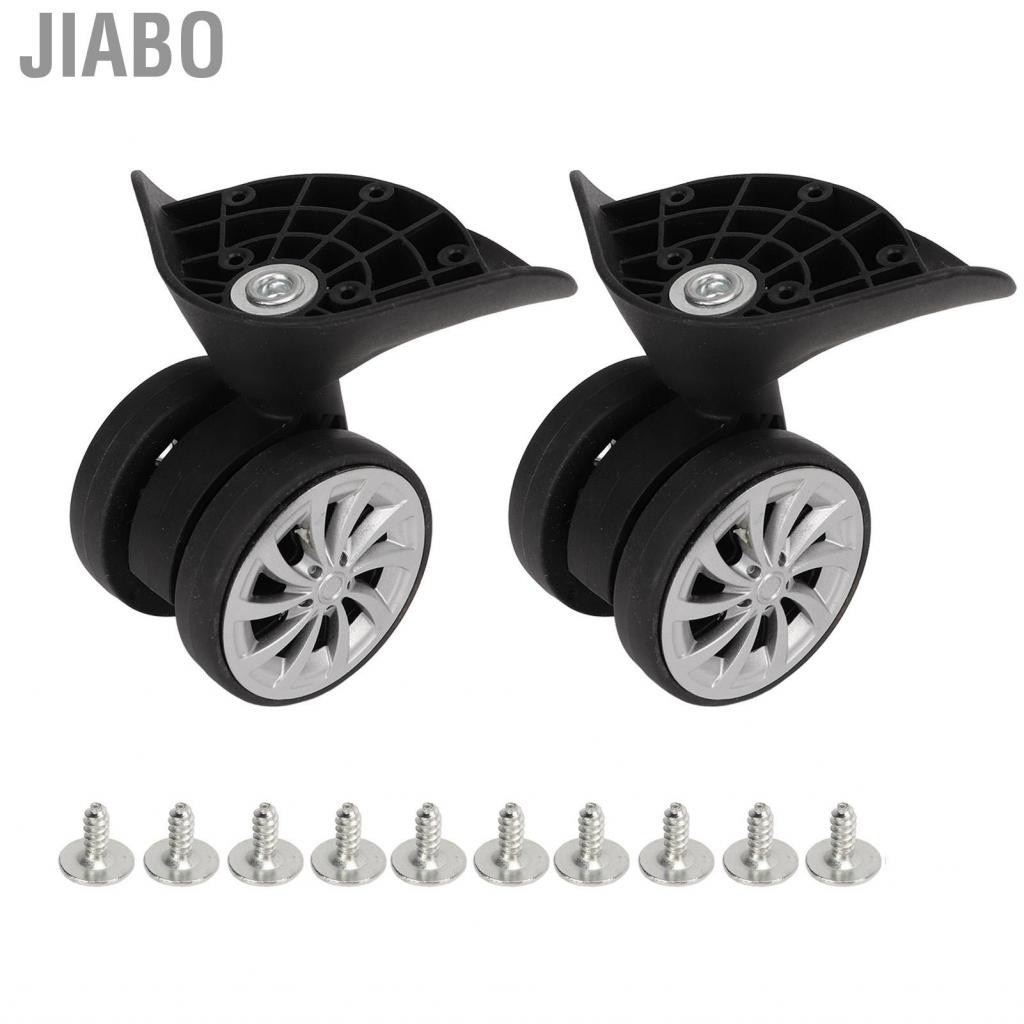 Jiabo A Pair Luggage Wheel Suitcase Casters Black Travel Wheels Replacement