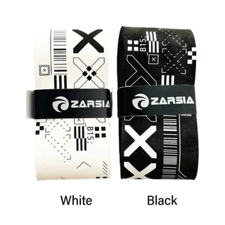 HOLIZZY ไม้แบดมินตัน Overgrips, Self-กาวพิมพ์เทนนิส Racquet Sweatband, อุปกรณ์กีฬา Shock Absorption สีดําสีขาวเทปจับลื่น