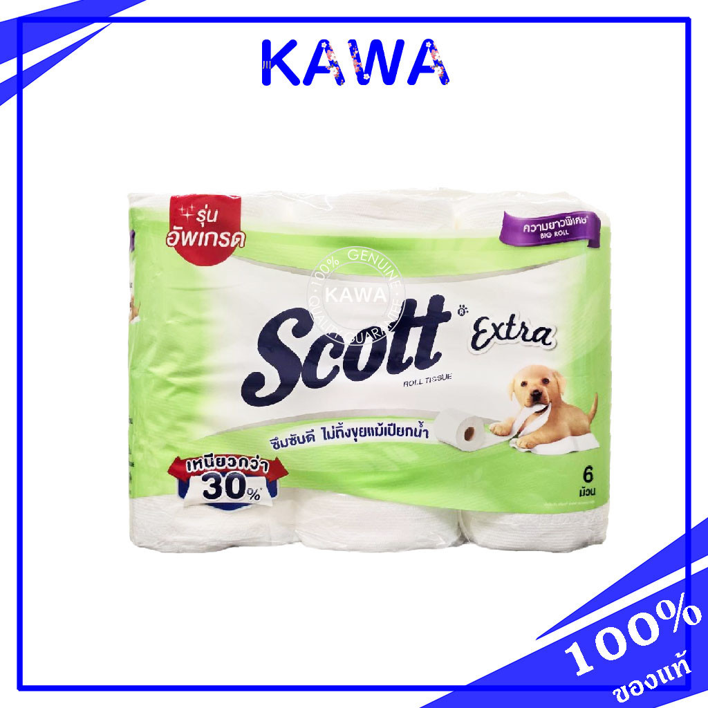 Scott Extra Roll Tissue Pack 6pcs.