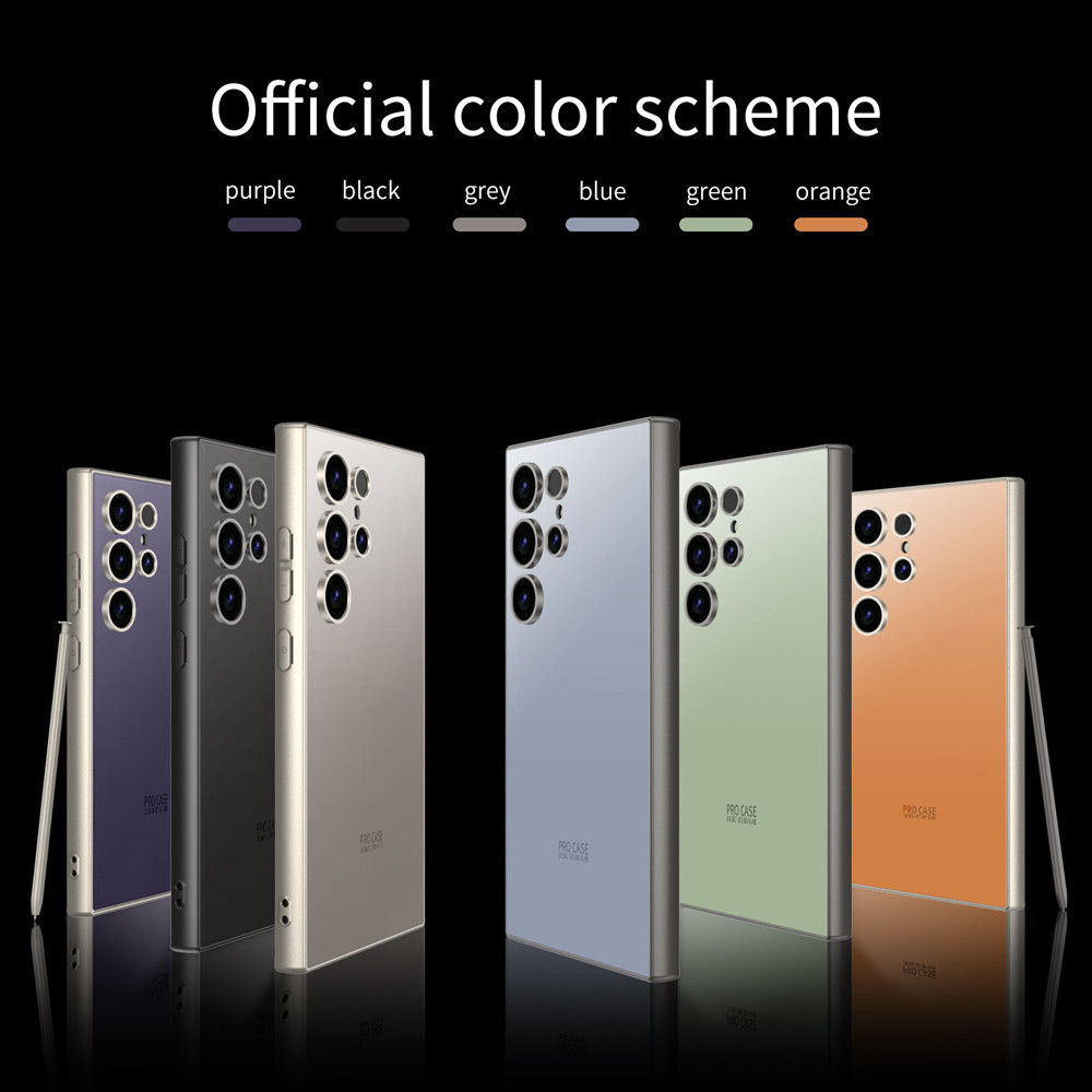 กันชนการออกแบบที่สวยงามปลอก S25U S24U คลาสสิกสําหรับ Samsung Galaxy S25 Ultra S23 U กลับเคสโทรศัพท์