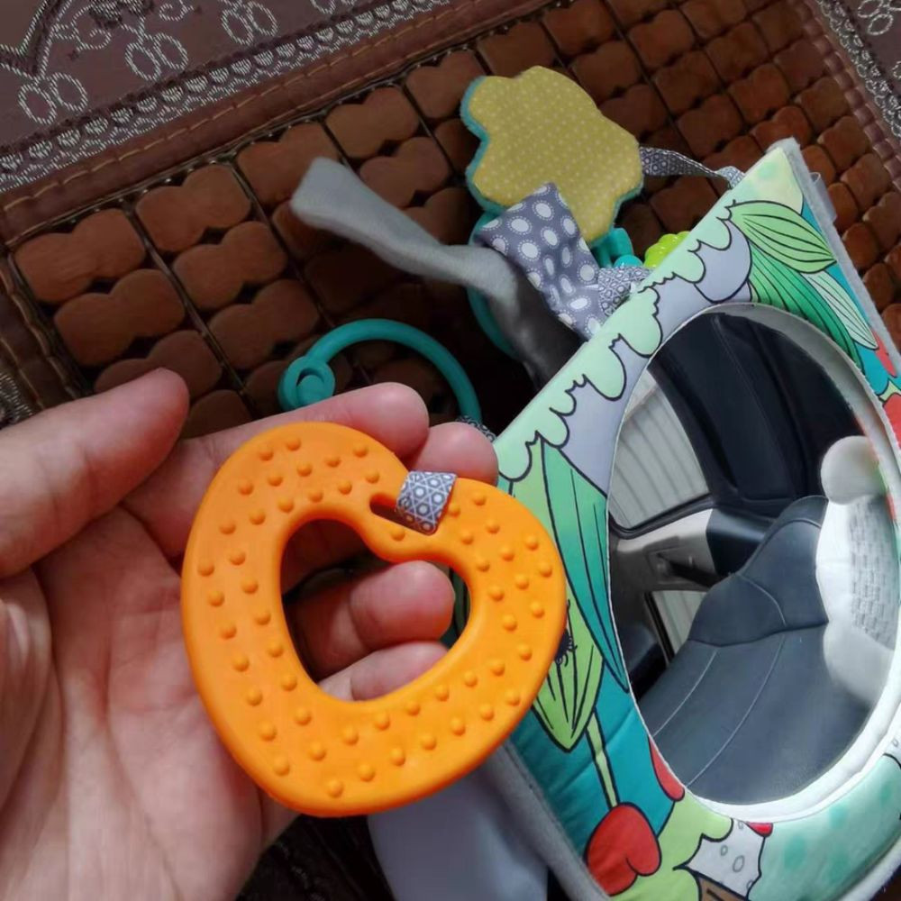 JEROMYBF ที่นั่งนิรภัย Headrest Rearview, โพลีเอสเตอร์กระจกนูนกระจกรถเด็ก,น่ารักมุมมองความปลอดภัย Early Education HD ด้านหลัง Ward รถเด็กเด็ก - รูปที่ 5