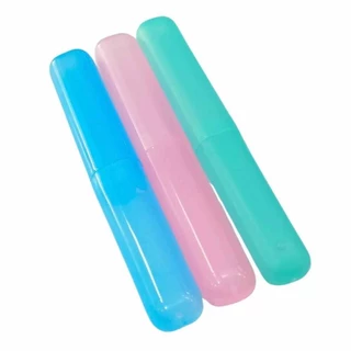 กล่องใส่แปรงสีฟัน 1 ชิ้น สำหรับพกพา มีให้เลือก3สี ที่ใส่แปรง พลาสติก กล่องเก็บแปรง พร้อมส่ง