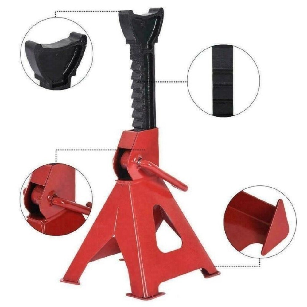 ขาตั้งรถยนต์ 1 คู่ ขาตั้ง3ตัน แบบ นหนัก ความสูง 29.5-43.5 เซนติเมตรขาตั้งสามขา ขาตั้งรถยนต์ แม่แรงสามขา ง่ายต่อการพกพา - รูปที่ 6