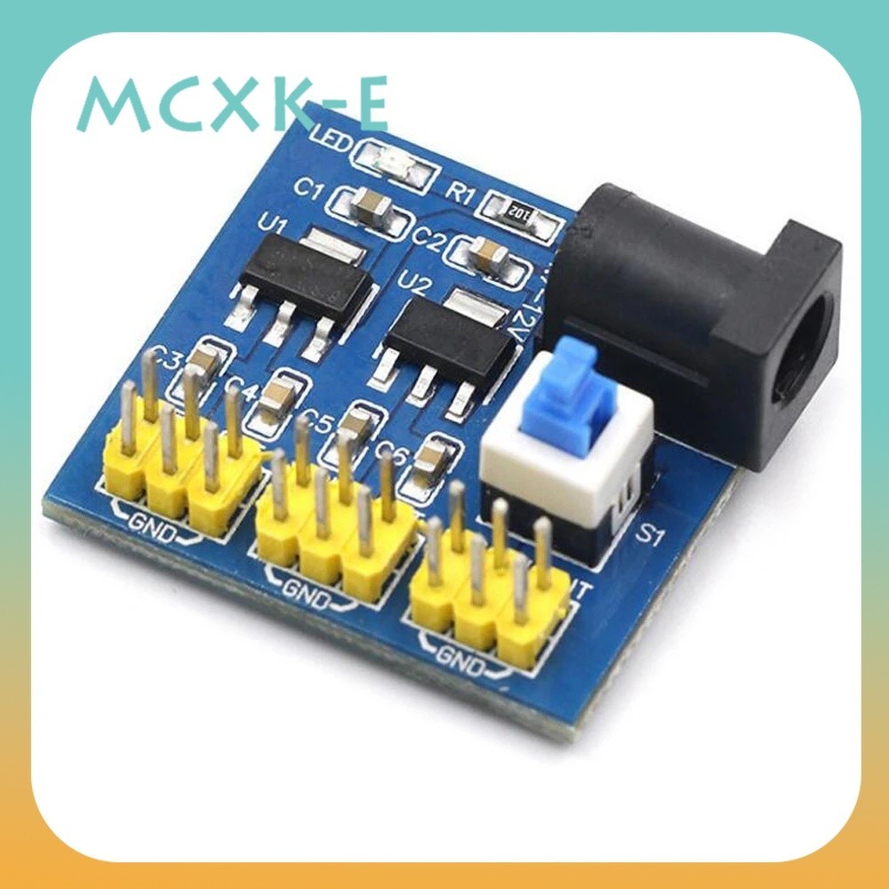 Mcxk-e dc-dc 3.3V 5V 12V โมดูลแปลงแรงดันไฟฟ้าเอาท์พุต หลายทาง 12V ถึง 3.3V 5V