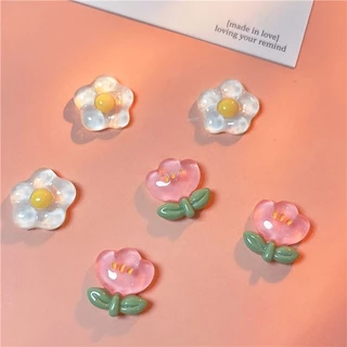 [พร้อมส่ง] แผ่นกาวเรซิ่น ลายการ์ตูนน้ําแข็งใส แฮนด์เมด สําหรับทําเครื่องประดับ ติดเคสโทรศัพท์มือถือ เชือกรัดผม 100 ชิ้น