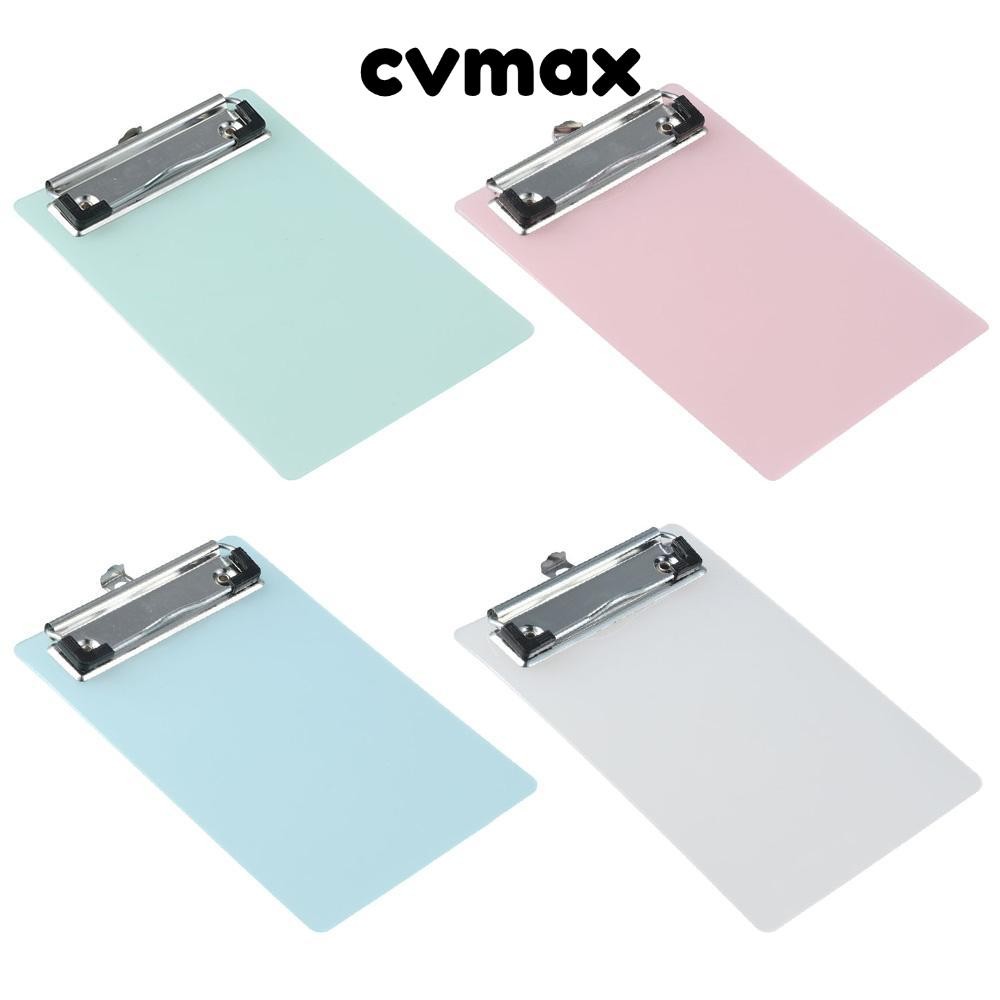Cvmax คลิปบอร์ดพลาสติก ขนาดเล็ก A6 หลากสีสัน