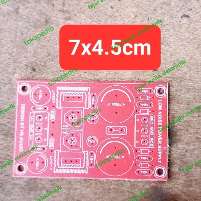 PCB PSU SYMPMETRIS PERTINAK PREAMP แหล่งจ่ายไฟเสียงรบกวนต่ํา LM317 LM337 Fajar electro 2
