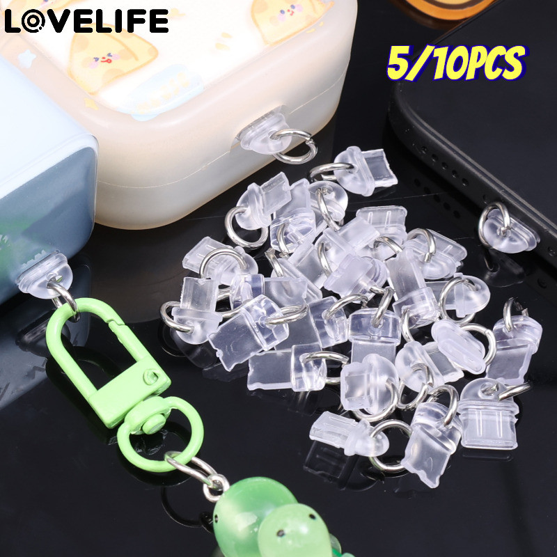 [ แนะนํา] ปลั๊กกันน้ําป้องกันฝุ่น DIY - อุปกรณ์เสริมฝุ่นที่ทนต่อการสึกหรอขนาดเล็ก - พอร์ตชาร์จปลั๊ก Type C ฝาครอบป้องกันจุก - จี้โทรศัพท์มือถือหูฟัง