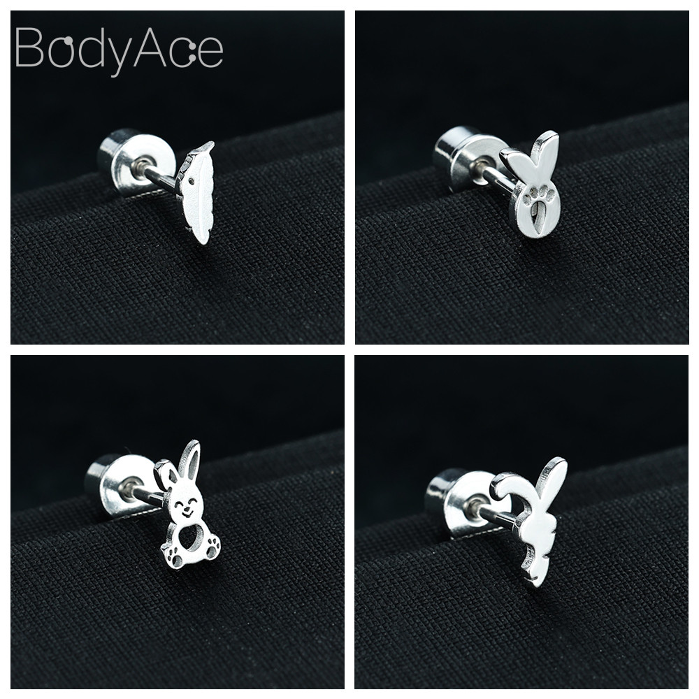 Bodyace Helix ต่างหู 1 Pc 20G เจาะหูกระดูกอ่อนสตั๊ดต่างหูด้ายภายในต่างหู Stianless Steel Ear Stud ราคา ถูกที่สุด ดีลบีเคเค แกลเลอรีภาพที่ 6