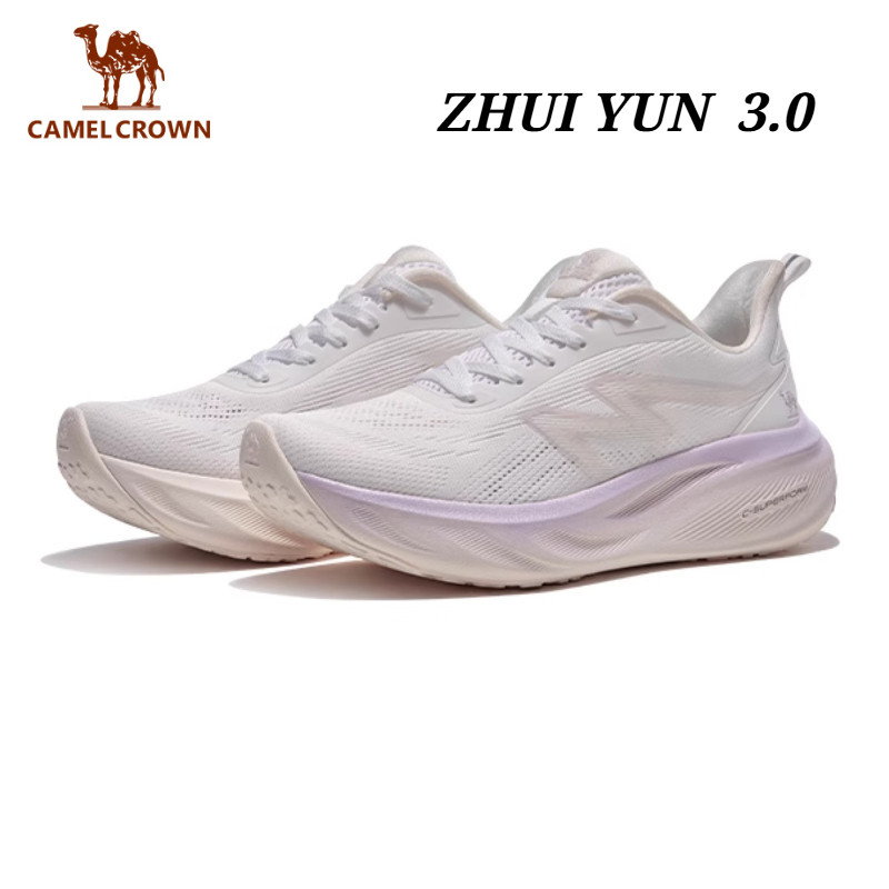 CAMEL CROWM  รองเท้าวิ่งสตรีป้องกันการลื่นไถลรองเท้าผ้าใบกีฬาทนต่อการสึกหรอ