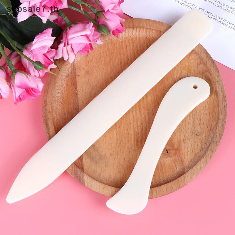 [LifeFeb] 2 ชิ้น Bone Folder Craft Tools Leather Scorring Folding Creasing Paper Accessory {th}