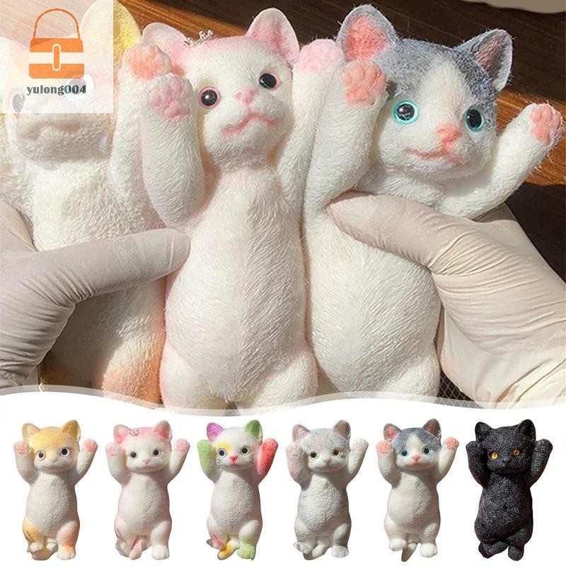 [PE] Big Taba Silicone Fuzzy Super Big Kitten Handmade Squeeze Mochi Hand Relax Stress Release Gift TH