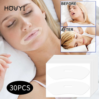 แผ่นแปะหายใจจมูกปากนอนกลางคืน - สติ๊กเกอร์ป้องกันการนอนกรนเค…