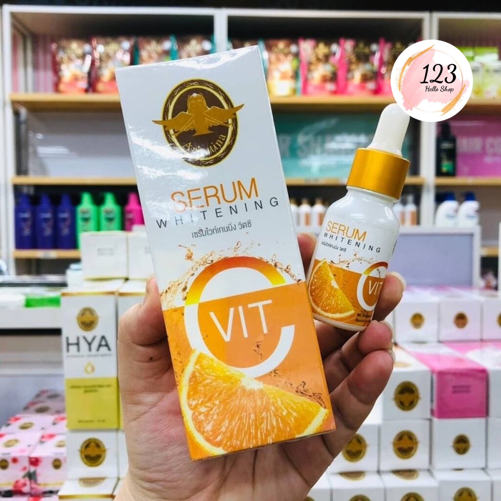 Arbutina Serum Whitening Vit C 15 ml. เซรั่มลดการอักเสบของสิว ✨