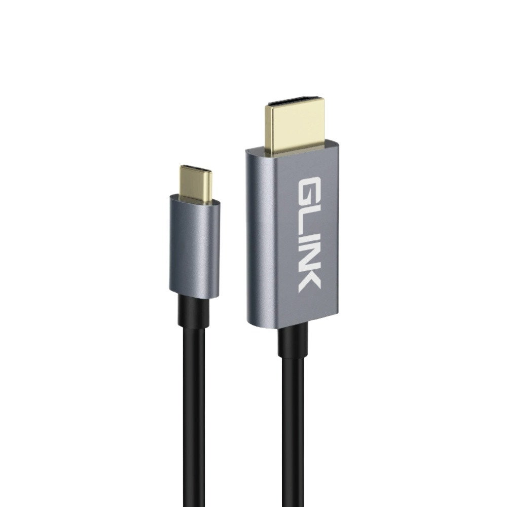 Glink GL055 TYPE-C TO HDMI/HDTV UHD 4K 60Hz 2M สายแปลงต่อสมาร์ทโฟนออกจอทีวี Notebook to TV Projecter