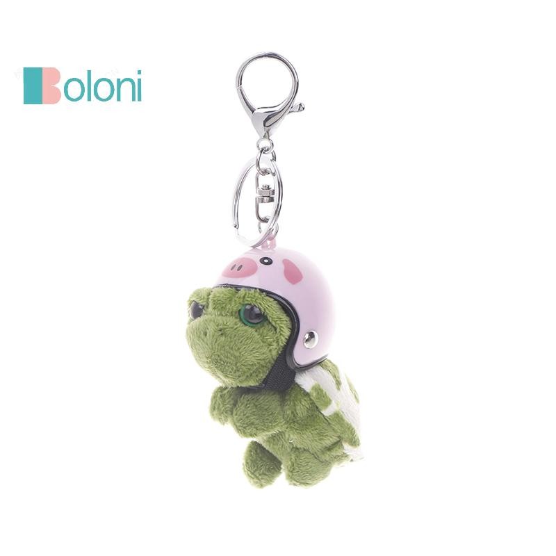 [โบโลนี] หมวกกันน็อคเต่าพวงกุญแจน่ารักการ์ตูนตุ๊กตาเต่าทะเลจี้ตุ๊กตาคู่กระเป๋าเสน่ห์รถที่เก็บกุญแจเด็กของขวัญใหม่ - รูปที่ 5