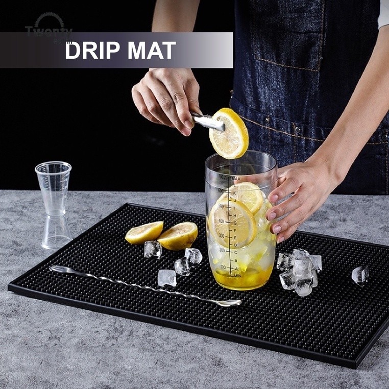 แผ่นรองบาร์ยาง Cafe 45x30 ซม. – แผ่นกันลื่นซิลิโคนอ่อนนุ่ม