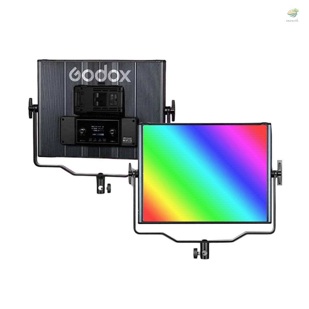 Godox LDX100R แผงไฟ LED RGB 118W สองสี 14 เอฟเฟคไฟพิเศษ CRI≥96 2500k-10000K หรี่แสงได้ รองรับ 2.4G ควบคุมไร้สาย DC V-Mount แบตเตอรี่