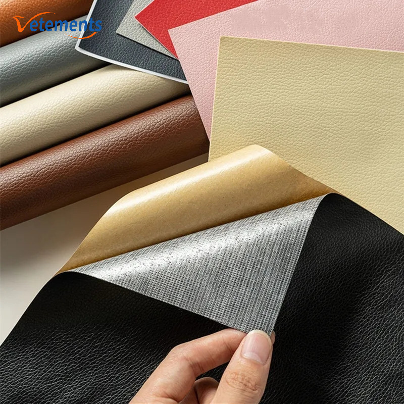 สติกเกอร์หนัง PU มีกาวในตัว สําหรับซ่อมแซมโซฟา เฟอร์นิเจอร์ โต๊ะ เก้าอี้ DIY