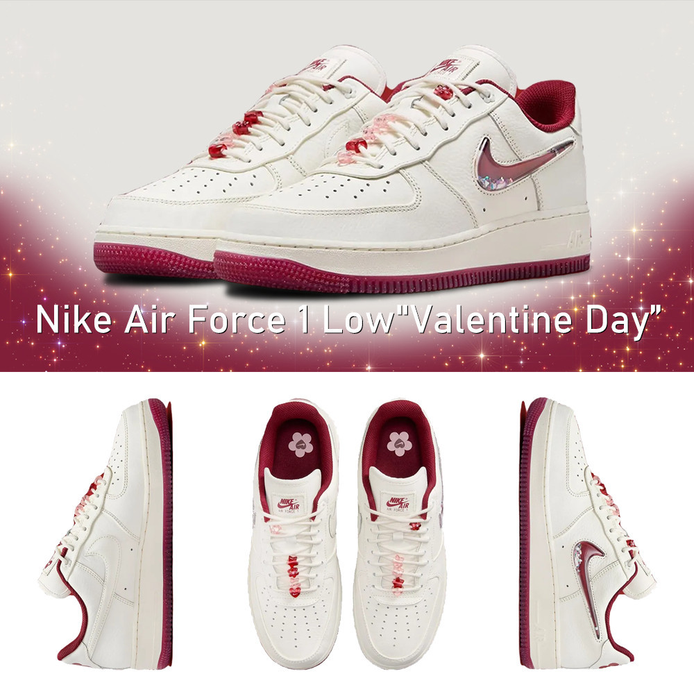 Nike Air Force 1 Low "Valentine Day" Sneakers Board Shoes สบาย ๆ