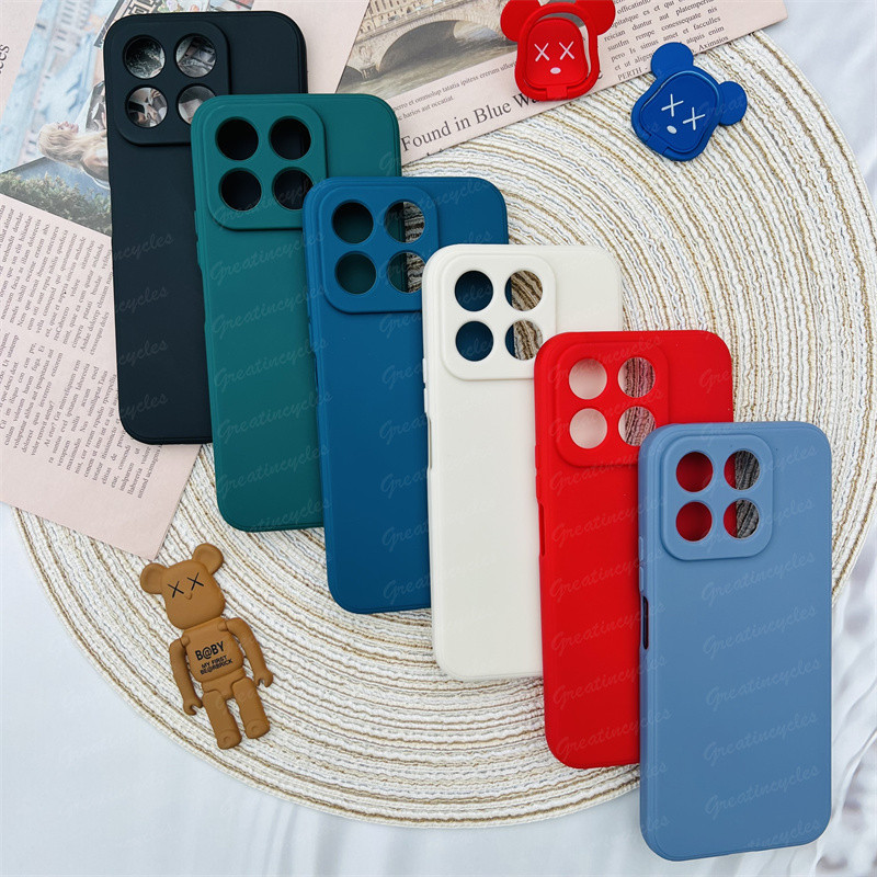 เคสโทรศัพท์มือถือ ซิลิโคนนิ่ม ผิวด้าน ขอบตรง สีแคนดี้ สําหรับ Honor X8b LLY-LX1 LLY-LX2 LLY-LX3