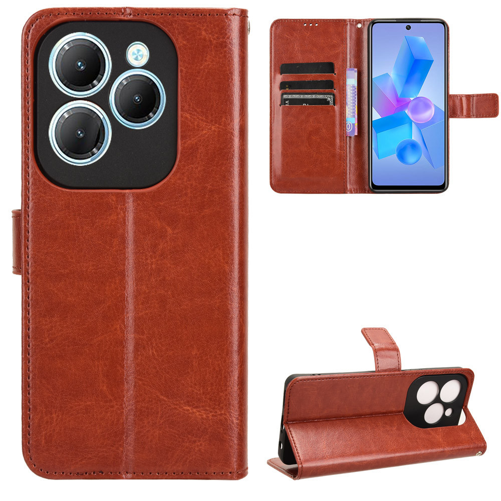 สําหรับ Infinix Hot 40 Pro 4G X6837 กรณี PU หนังกระเป๋าสตางค์ปกหลังสําหรับ Infinix Hot40Pro 4G X6837