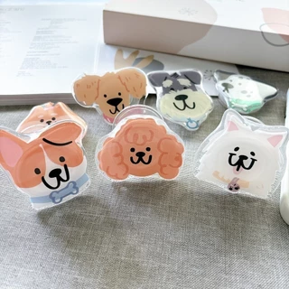 Griptok Acrylic ปอมๆ การ์ตูนติดหลังมือถือ ที่ติดโทรศัพท์ กริ๊บต็อกติดเคส