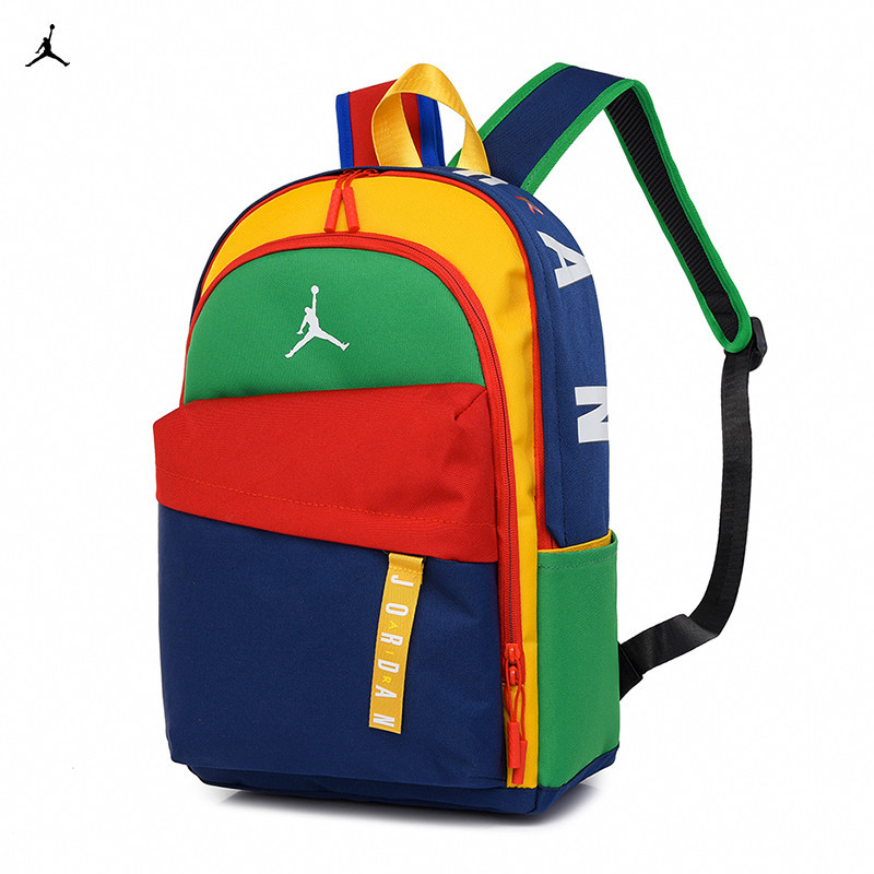 Nike ของแท้ 100% Air Jordan กระเป๋าเป้สะพายหลัง กระเป๋านักเรียน ใส่แล็ปท็อป 14 ลิตร สําหรับทุกเพศ ทุกวัย