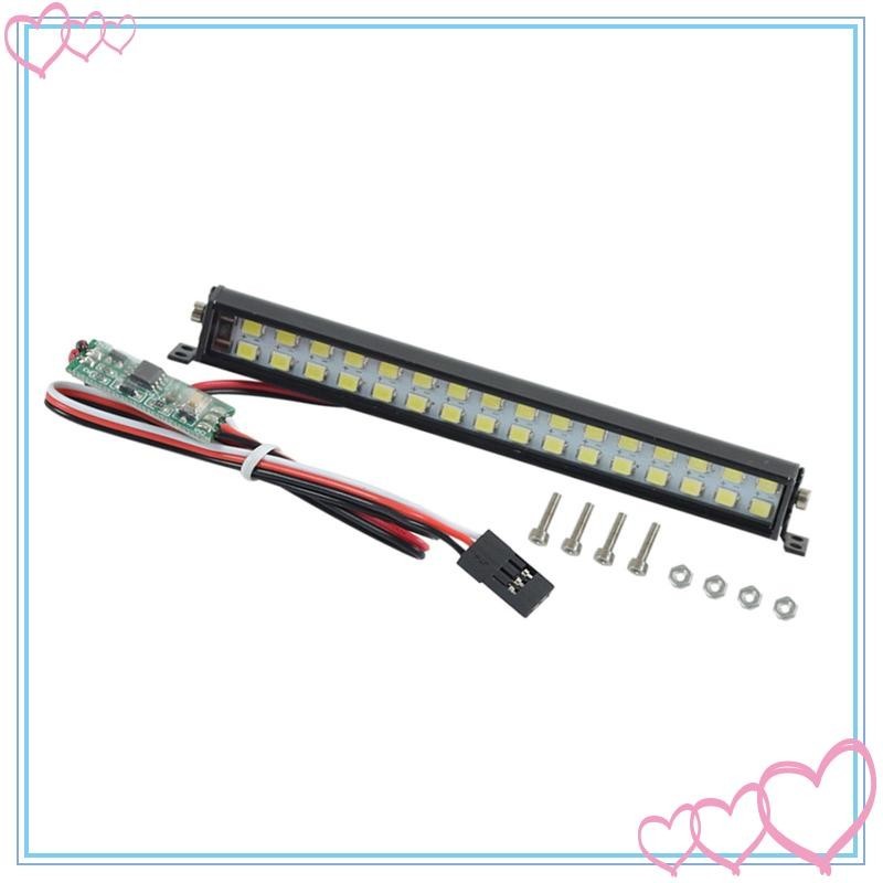 [meteor2] 1 ชิ้นสองแถวไฟ LED บาร์โคมไฟหลังคาสําหรับ SCX10 10 RC Crawler