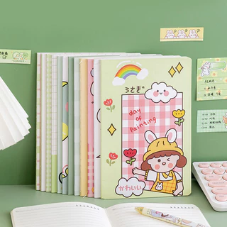 4เล่ม A5notebook สมุดโน๊ต จดบันทึก มีเส้นบรรทัด ขนาดA5 30หน้า สุ่มลายจากตัวเลือก สมุดจดบันทึก ลายน่ารักมากๆ